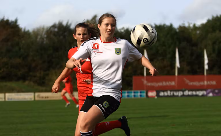 Eline Lund med to mål i dagens kamp 