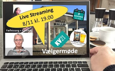 Mød op i Helle Hallen eller se vælgermødet på live streaming www.facebook.com/urhelleoest
