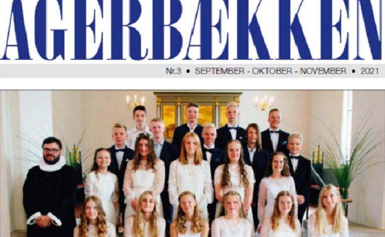 Årets konfirmander i Agerbæk 2021